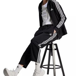 Adidas Women's 3-Stripes Open Hem Fleece Joggers